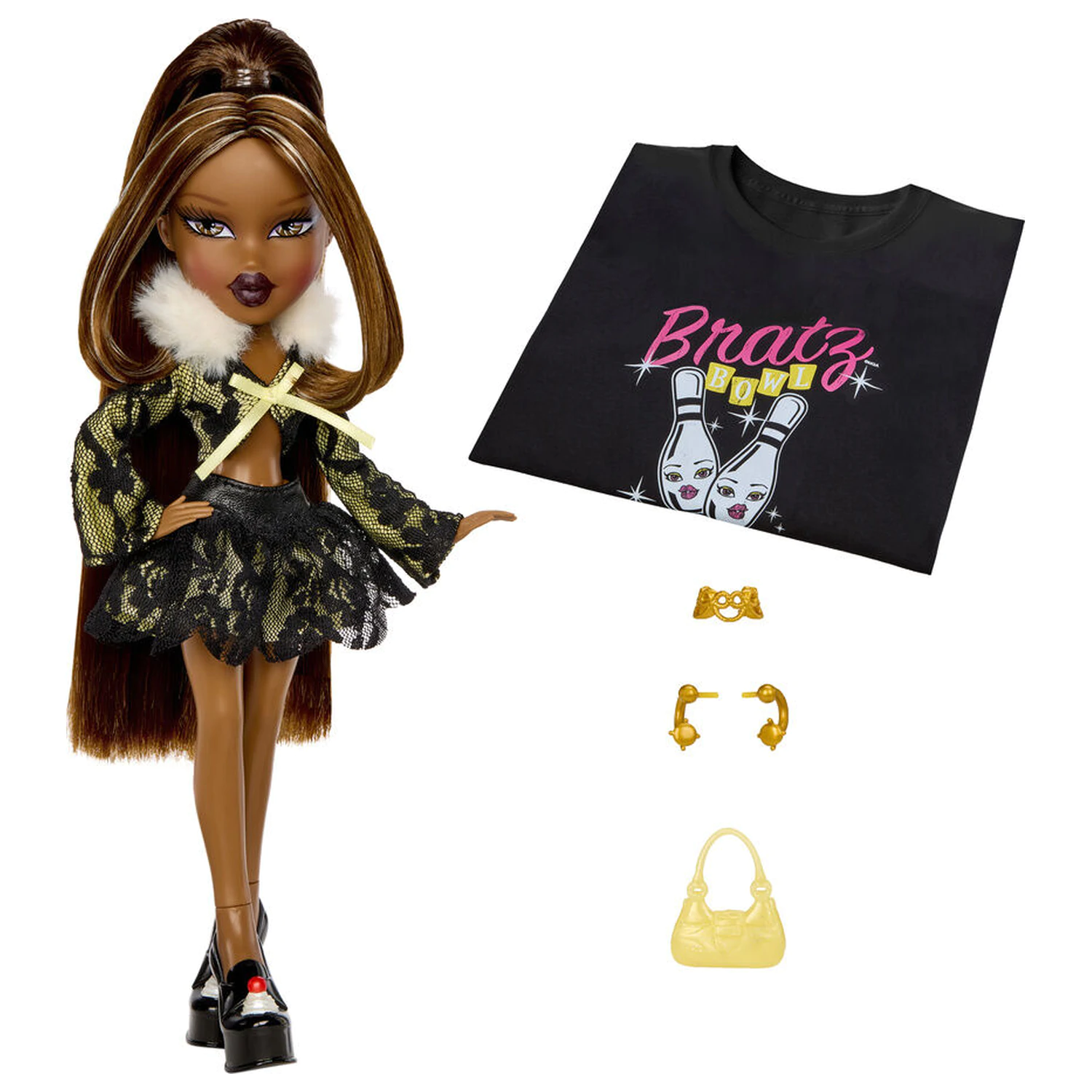 Bratz Stylin Birthday Sasha punčka + majica s kratkimi rokavi fotografija izdelka