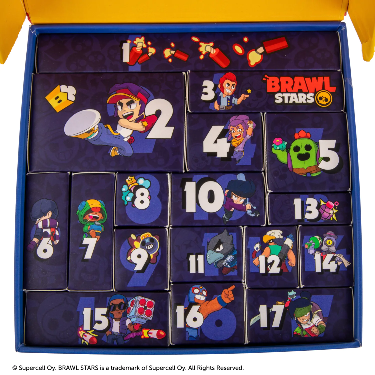 Brawl Stars Mega Box adventni koledar New Edition 2026 fotografija izdelka