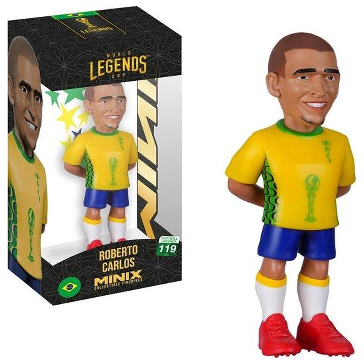BRAZIL Roberto Carlos Figura Minix World Legends Cup 12 cm fotografija izdelka
