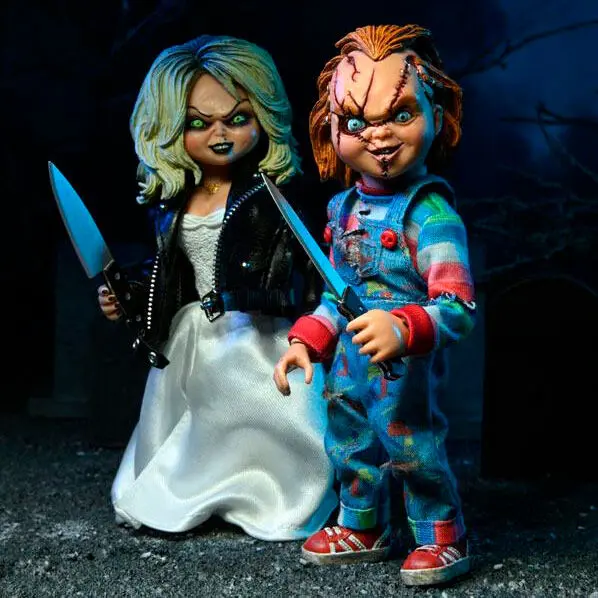 Bride of Chucky Clothed akcijska figura 2-Pack Chucky & Tiffany 14 cm fotografija izdelka