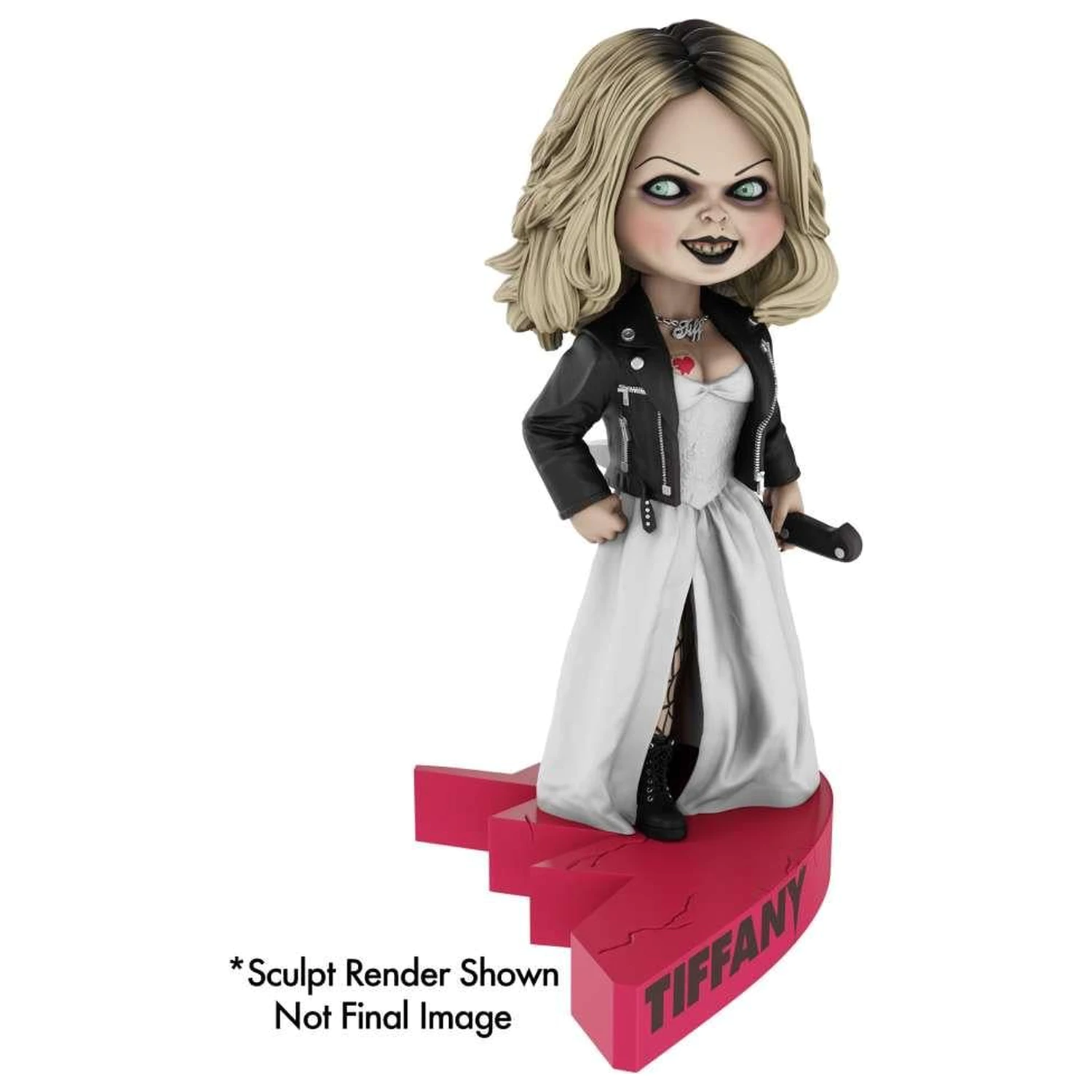 Bride of Chucky Tiffany Heart Connect Headknocker 17 cm fotografija izdelka