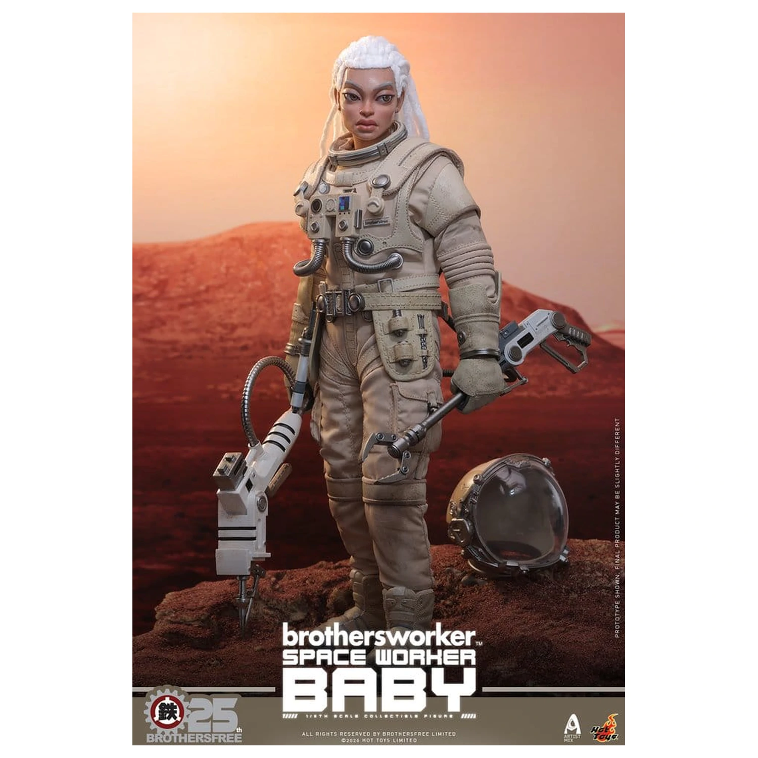 Brothersfree 1/6 akcijska figura Space Worker Baby (Brothersfree 25th Version) 28 cm fotografija izdelka