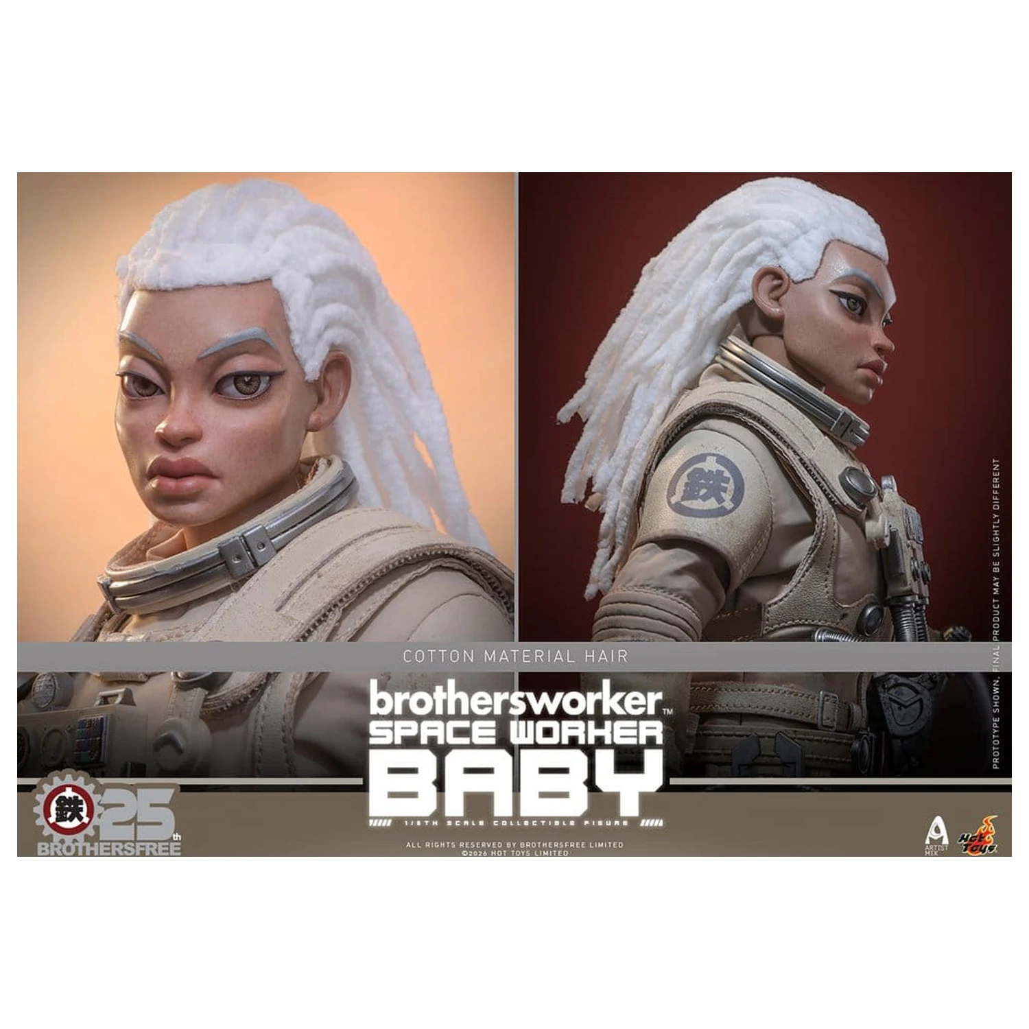 Brothersfree 1/6 akcijska figura Space Worker Baby (Brothersfree 25th Version) 28 cm fotografija izdelka