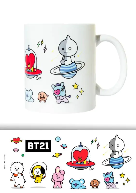 BT21 Characters skodelica 330 ml fotografija izdelka