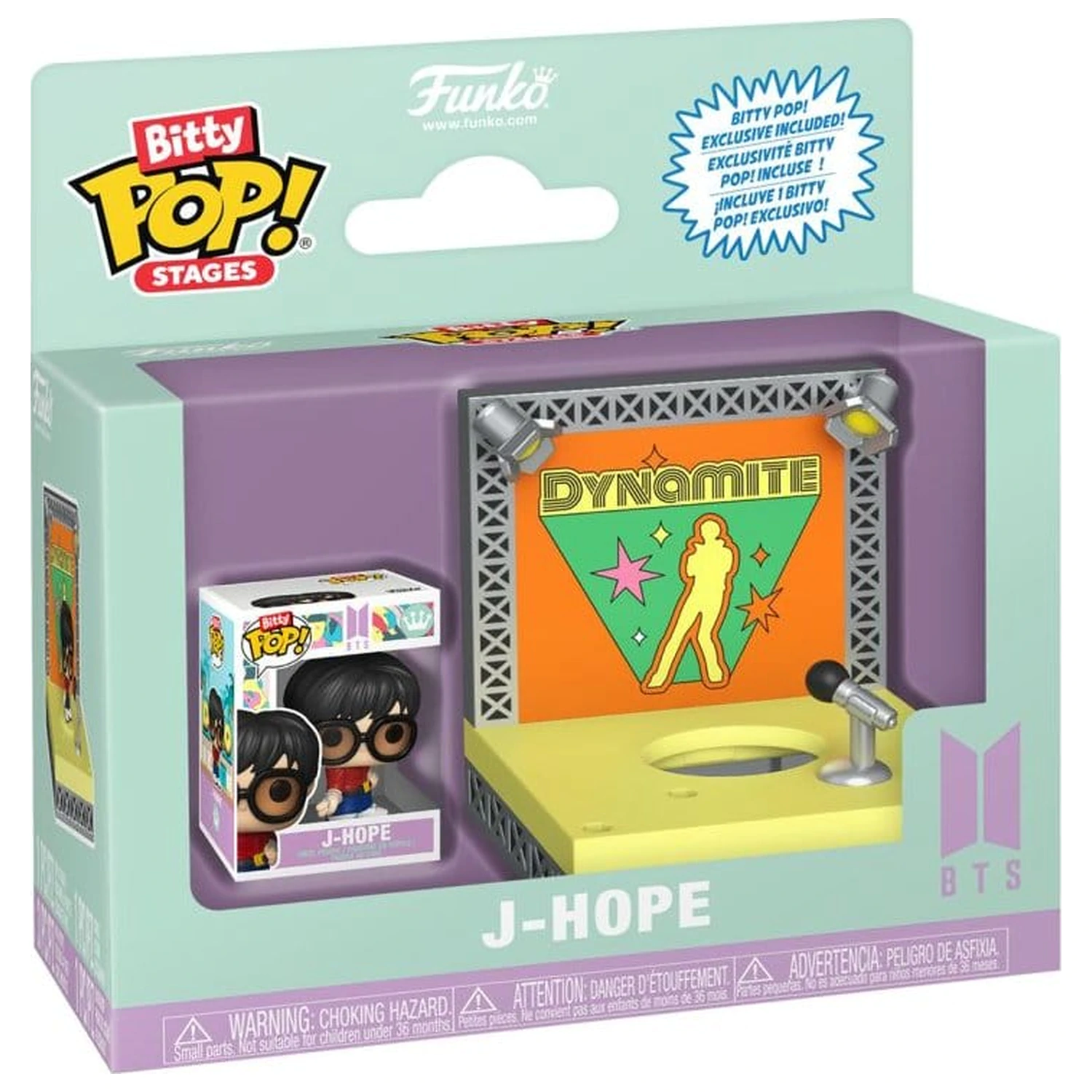 BTS Bitty Funko POP! Stages Vinilna figura J-Hope (Dynamite) 2,5 cm fotografija izdelka