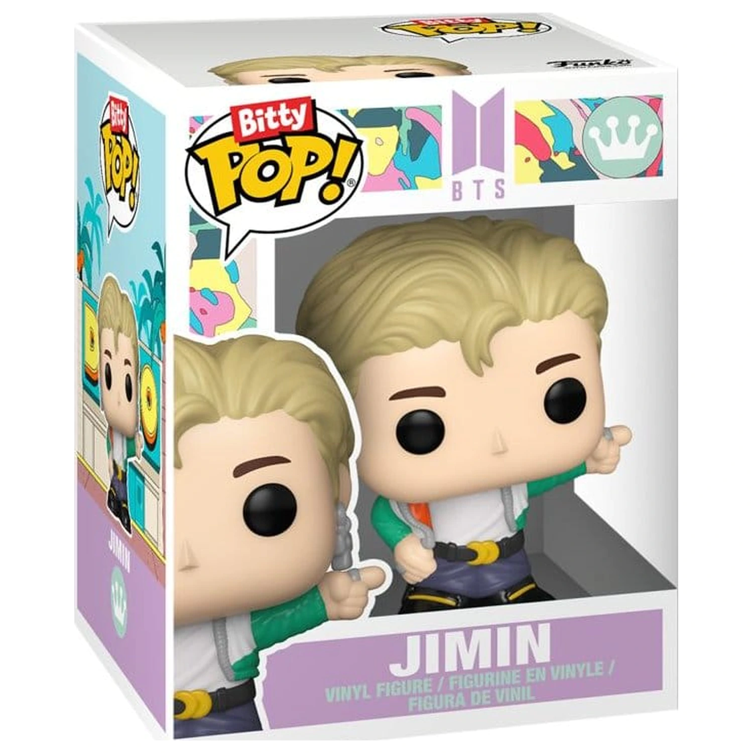 BTS Bitty Funko POP! Stages Vinilna figura Jimin (Dynamite) 2,5 cm fotografija izdelka