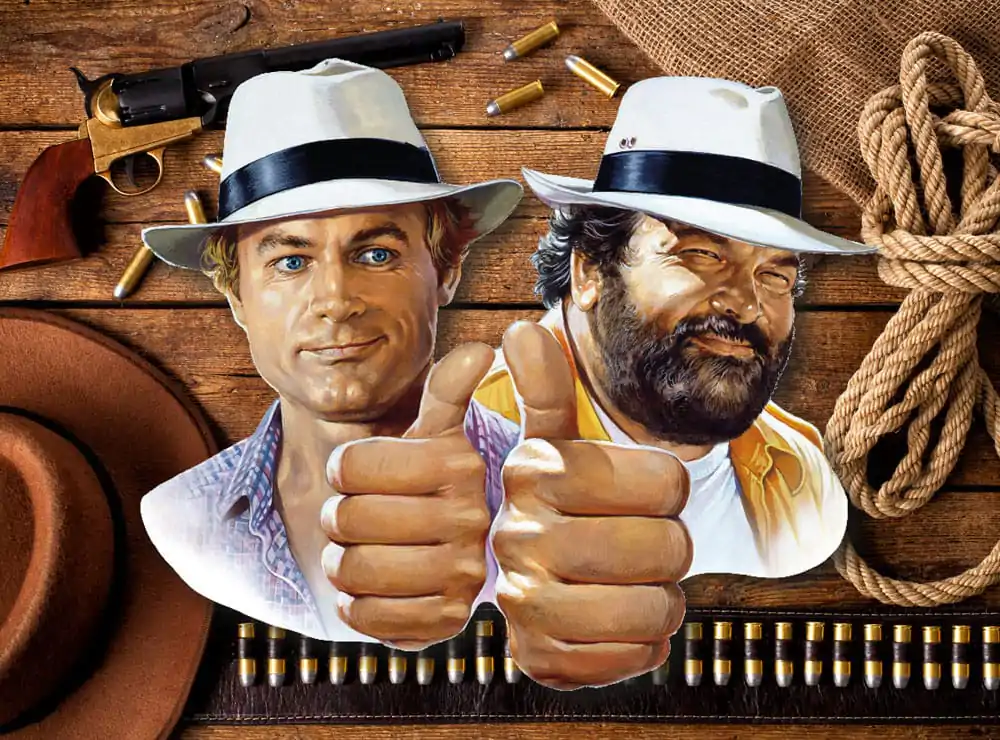 Bud Spencer & Terence Hill 3D kovinska tabla Hill + Spencer 45 x 45 cm fotografija izdelka