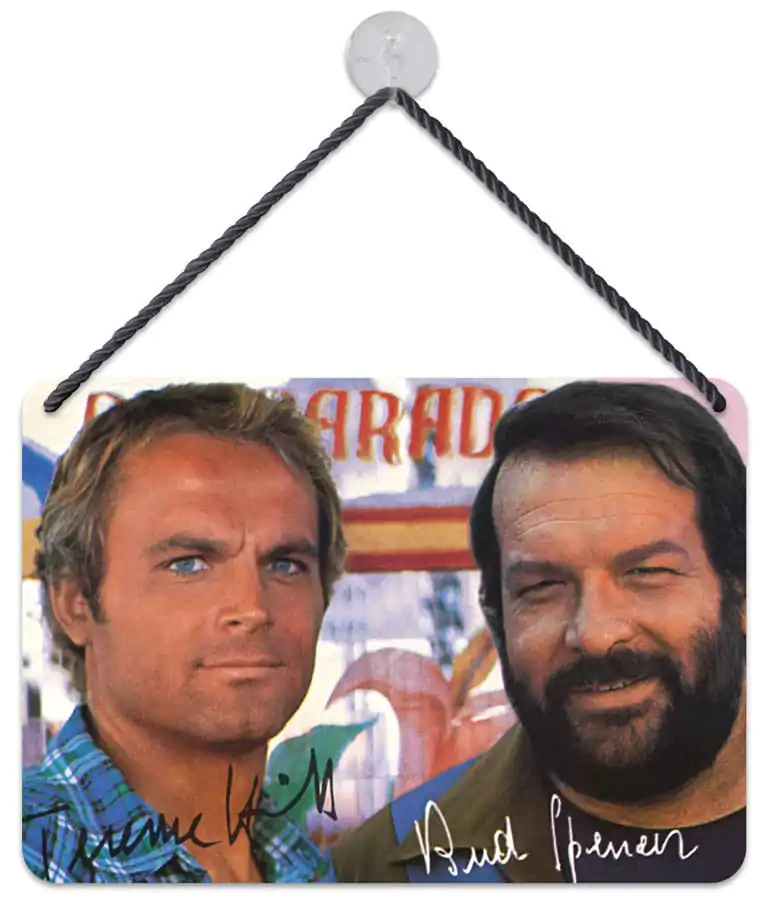 Bud Spencer & Terence Hill pločevinasta tabla Autogramm 16,5 x 11,5 cm fotografija izdelka