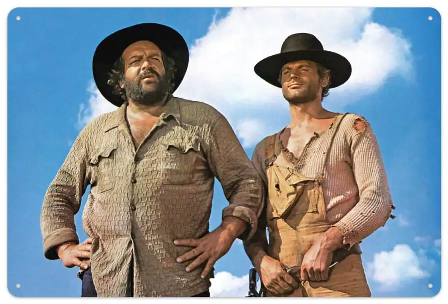 Bud Spencer & Terence Hill plakat iz pločevine Blue Sky 20 x 30 cm fotografija izdelka