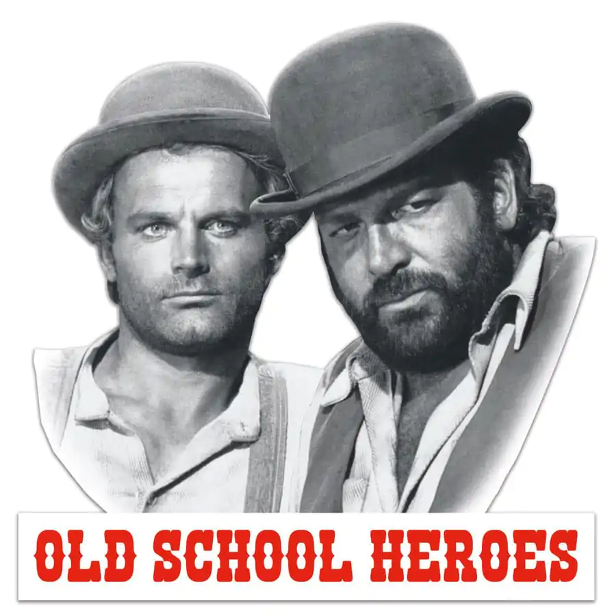 Bud Spencer & Terence Hill 3D pločevinasta tabla Old School Heroes 45 x 45 cm fotografija izdelka