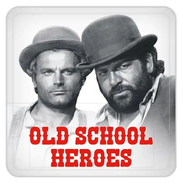 Bud Spencer & Terence Hill Tin podstavki Old School Heroes 10 x 10 cm fotografija izdelka