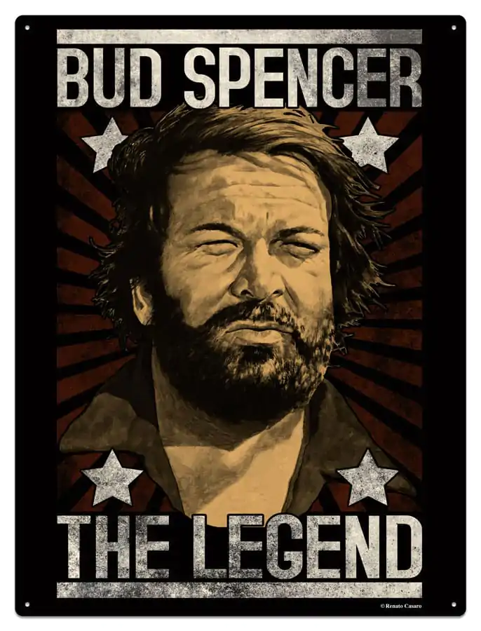 Bud Spencer pločevinasta tabla The Legend 20 x 30 cm fotografija izdelka