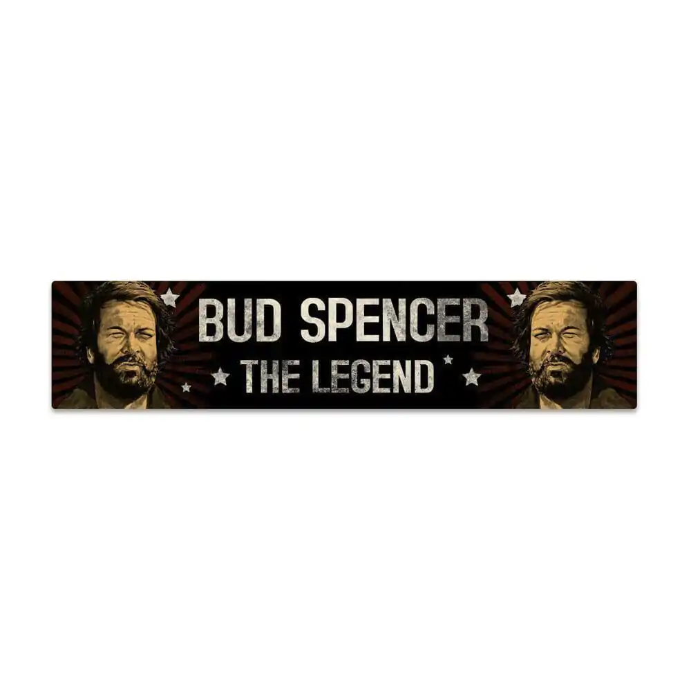Bud Spencer pločevinasta tabla z magnetom The Legend 16 x 3,5 cm fotografija izdelka