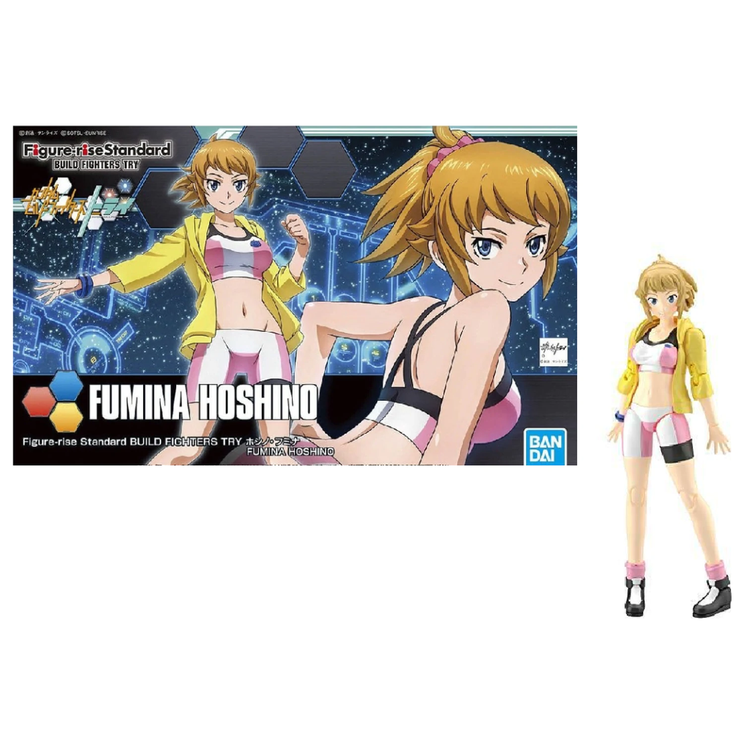 BUILD FIGHTERS Figure-rise Fumina Hoshino Model Komplet fotografija izdelka
