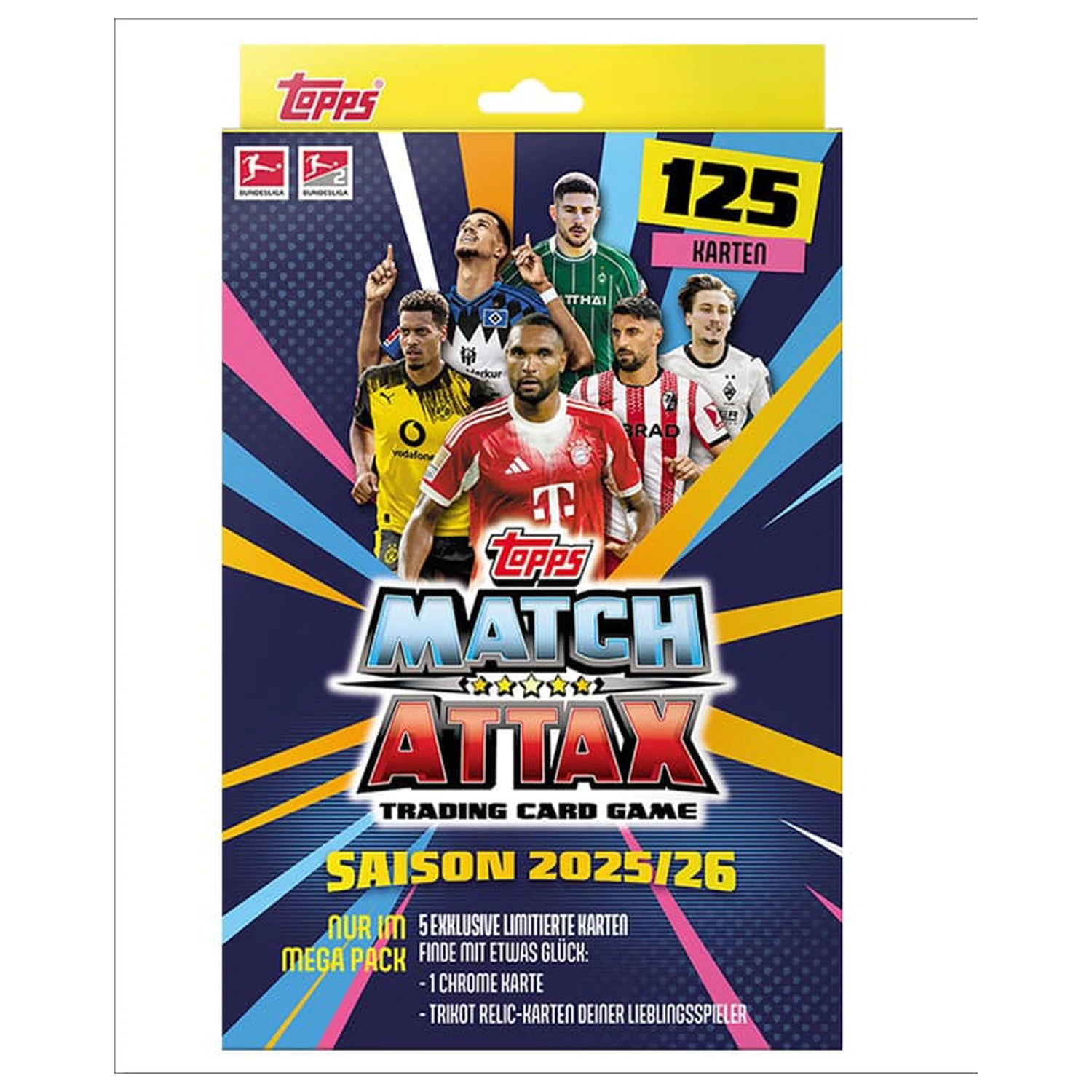Bundesliga Match Attax Trading Cards 2025/26 Mega paket fotografija izdelka