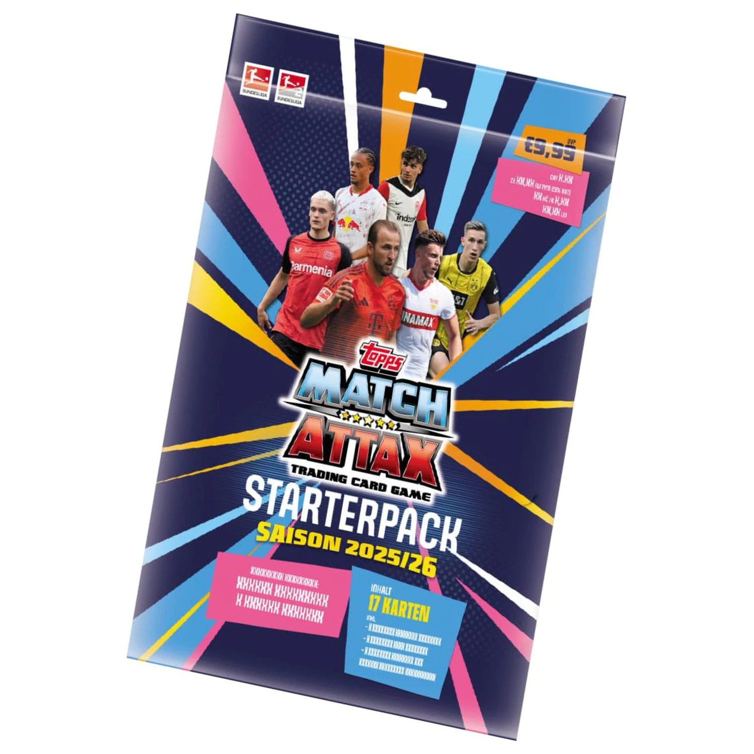 Bundesliga Match Attax zbirateljske karte 2025/26 začetni paket fotografija izdelka