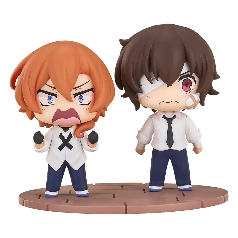 Bungo Stray Dogs Wan! Chibi Figure **Figurice** Osamu Dazai & Chuya Nakahara: Fourteen-Year-Old Ver. 8 **cm** fotografija izdelka