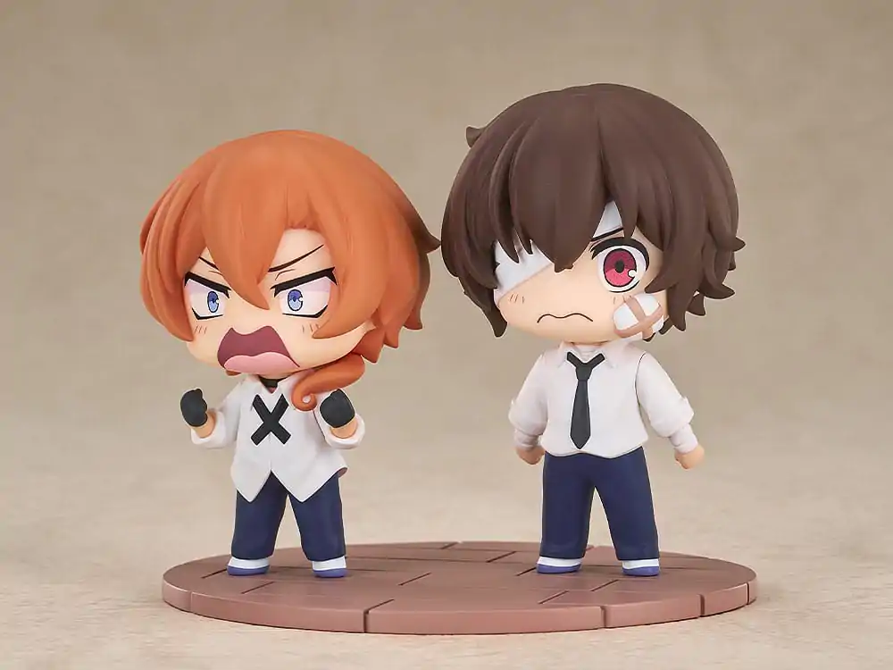 Bungo Stray Dogs Wan! Chibi Figure **Figurice** Osamu Dazai & Chuya Nakahara: Fourteen-Year-Old Ver. 8 **cm** fotografija izdelka