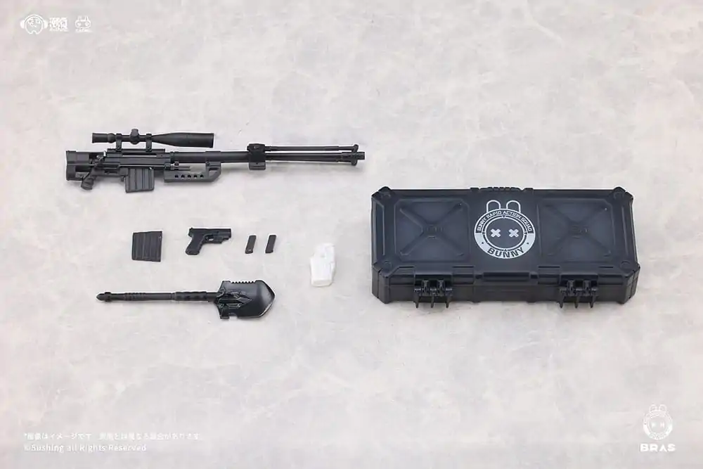 Komplet akcijske figure Bunny Rapid Action Squad 1/12 Sniper Leoni 15 cm fotografija izdelka
