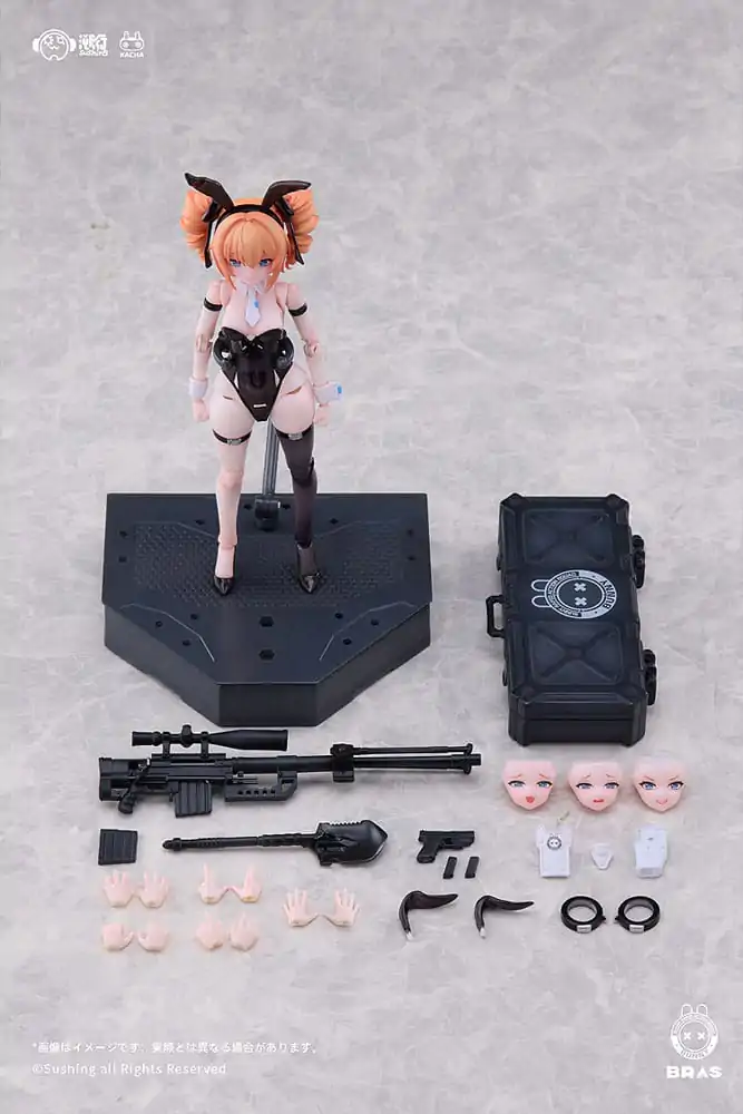 Komplet akcijske figure Bunny Rapid Action Squad 1/12 Sniper Leoni 15 cm fotografija izdelka