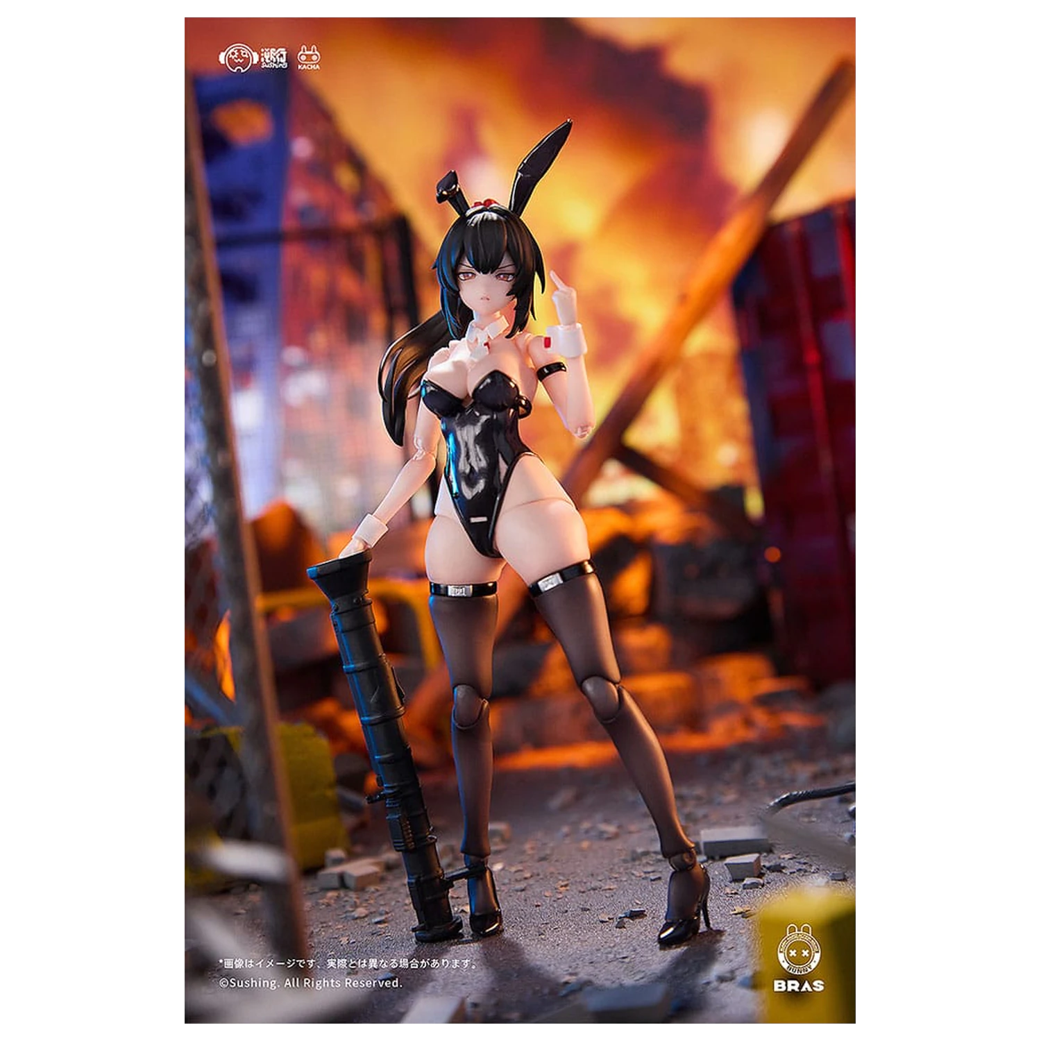 Bunny Rapid Action Squad akcijska figura 1/12 Attacker Runa 16 cm fotografija izdelka