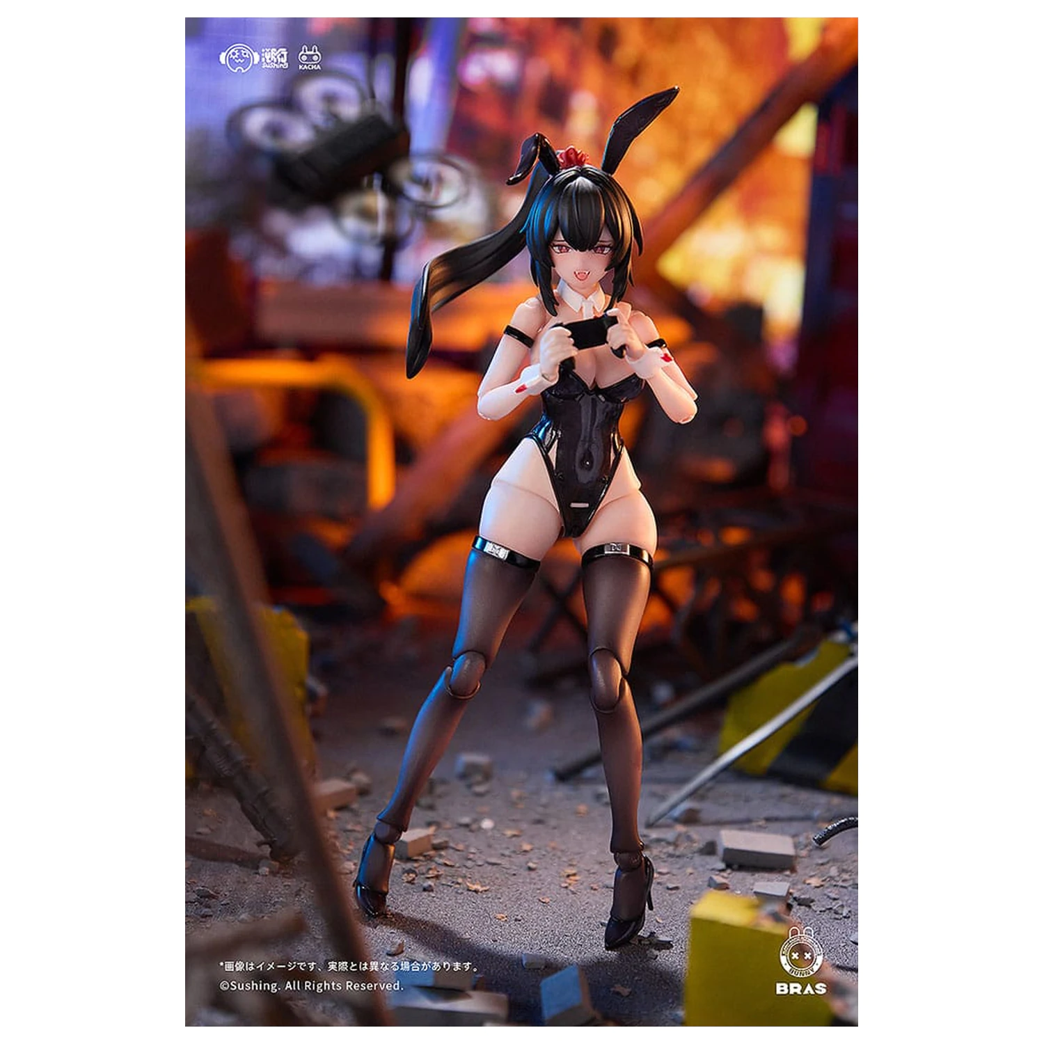 Bunny Rapid Action Squad akcijska figura 1/12 Attacker Runa 16 cm fotografija izdelka