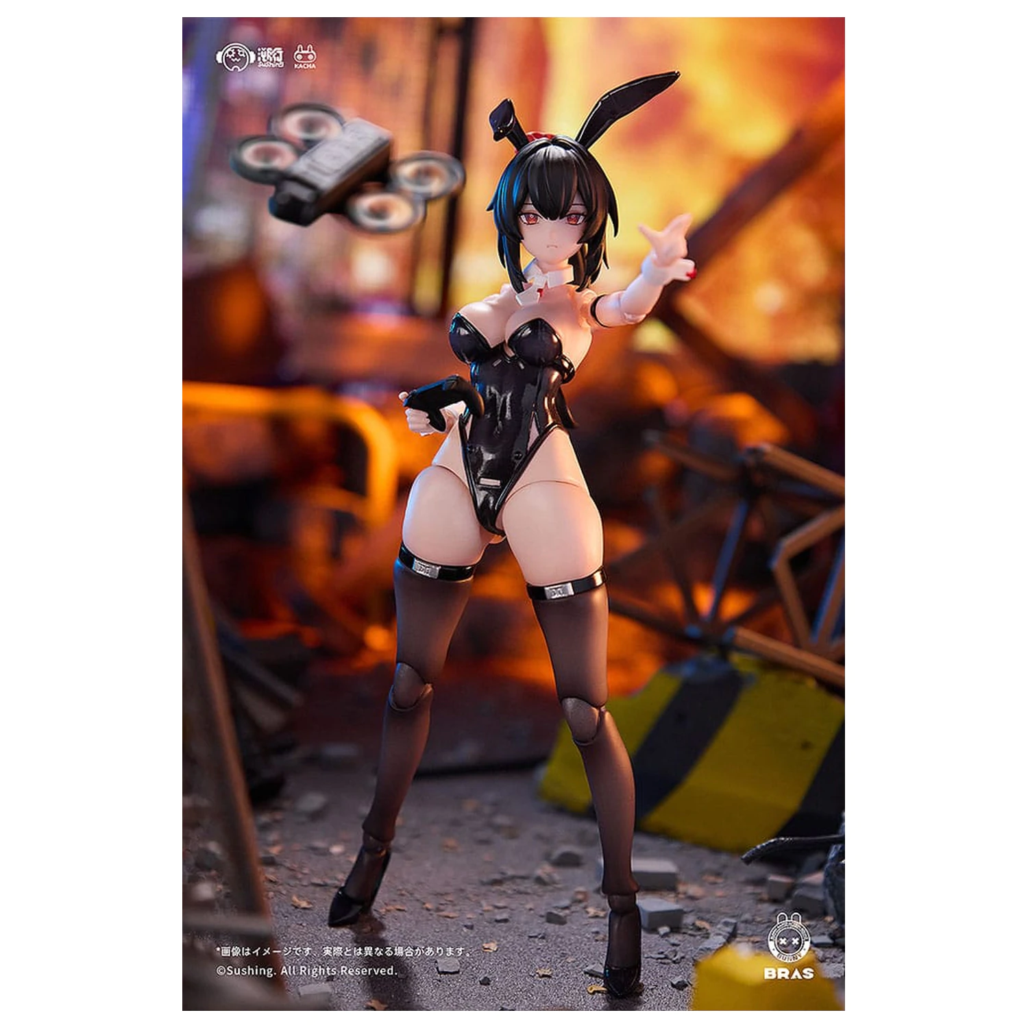 Bunny Rapid Action Squad akcijska figura 1/12 Attacker Runa 16 cm fotografija izdelka