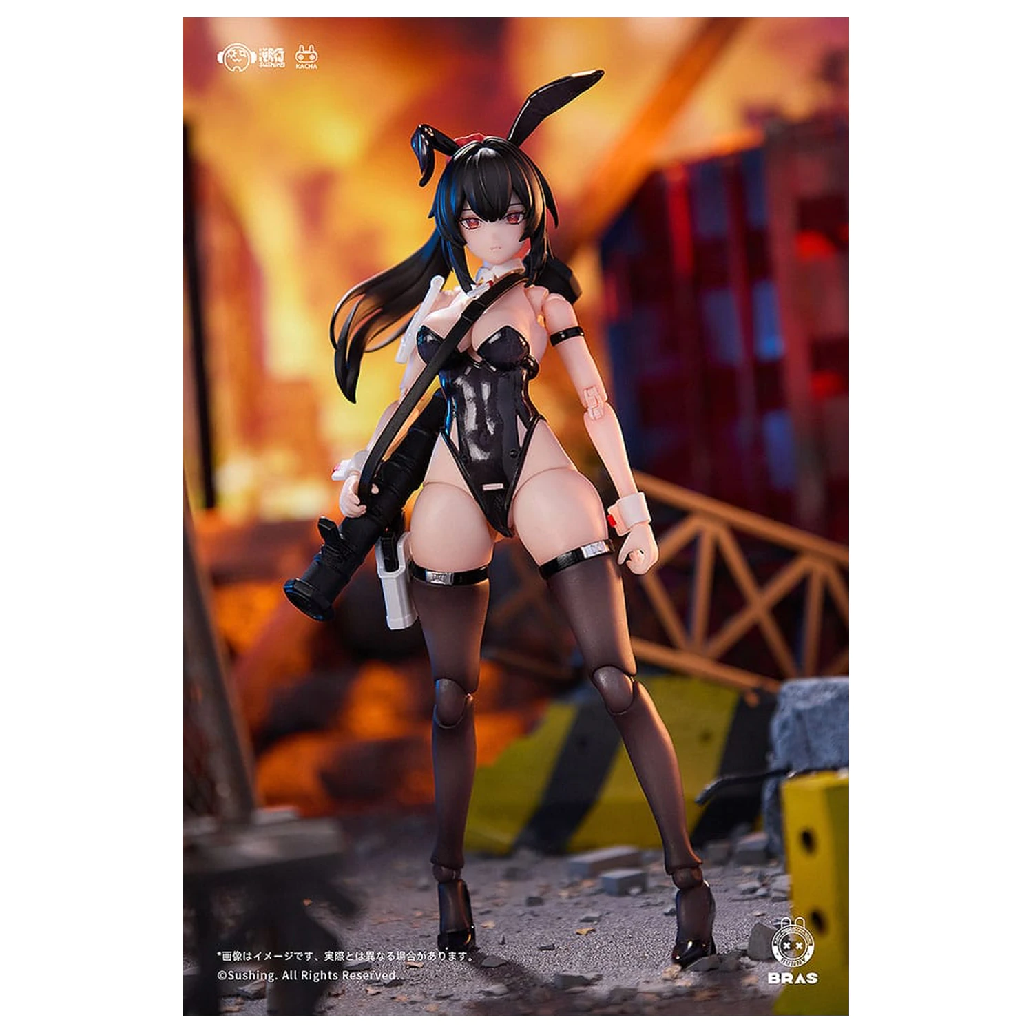 Bunny Rapid Action Squad akcijska figura 1/12 Attacker Runa 16 cm fotografija izdelka