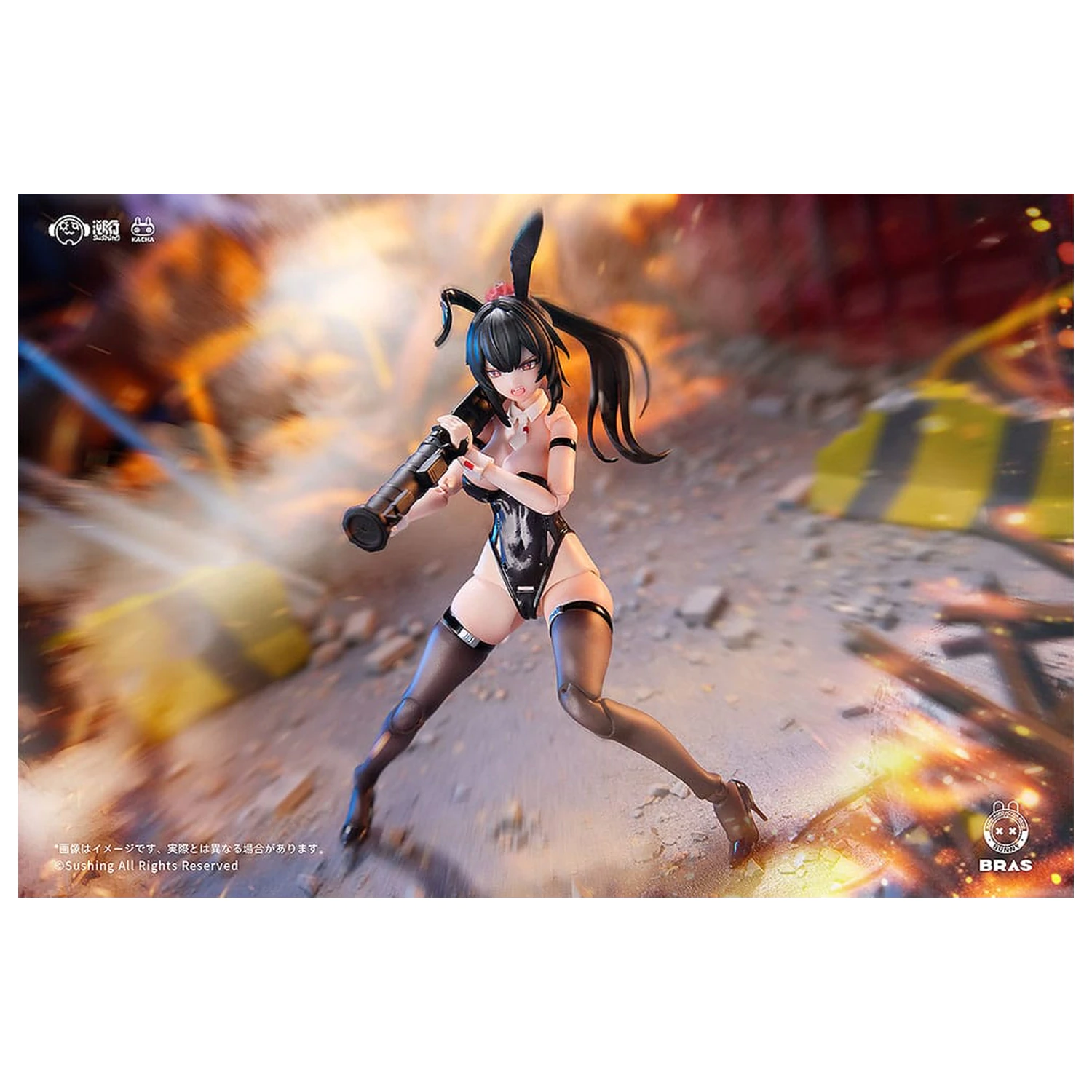 Bunny Rapid Action Squad akcijska figura 1/12 Attacker Runa 16 cm fotografija izdelka