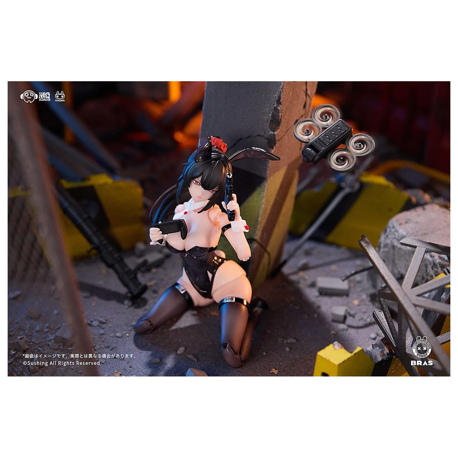Bunny Rapid Action Squad akcijska figura 1/12 Attacker Runa 16 cm fotografija izdelka