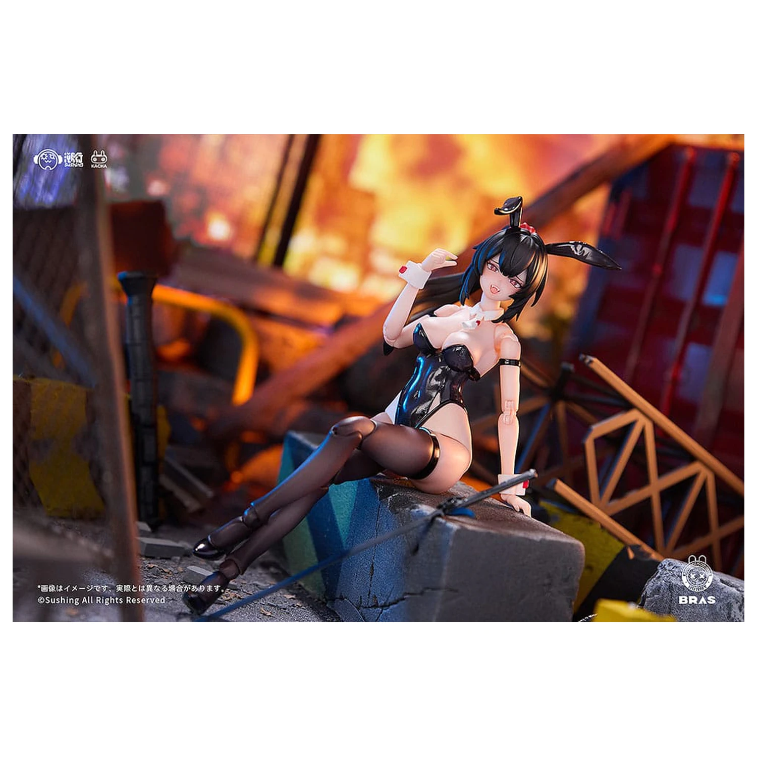 Bunny Rapid Action Squad akcijska figura 1/12 Attacker Runa 16 cm fotografija izdelka