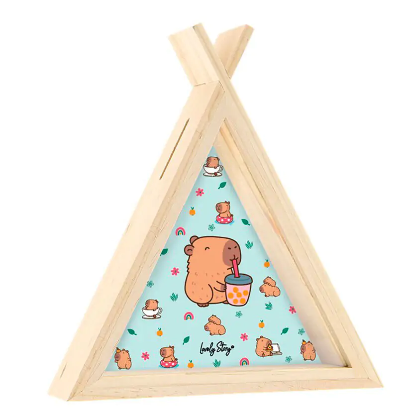 Škatla za denar Capibara Bubble Tea Tipi fotografija izdelka