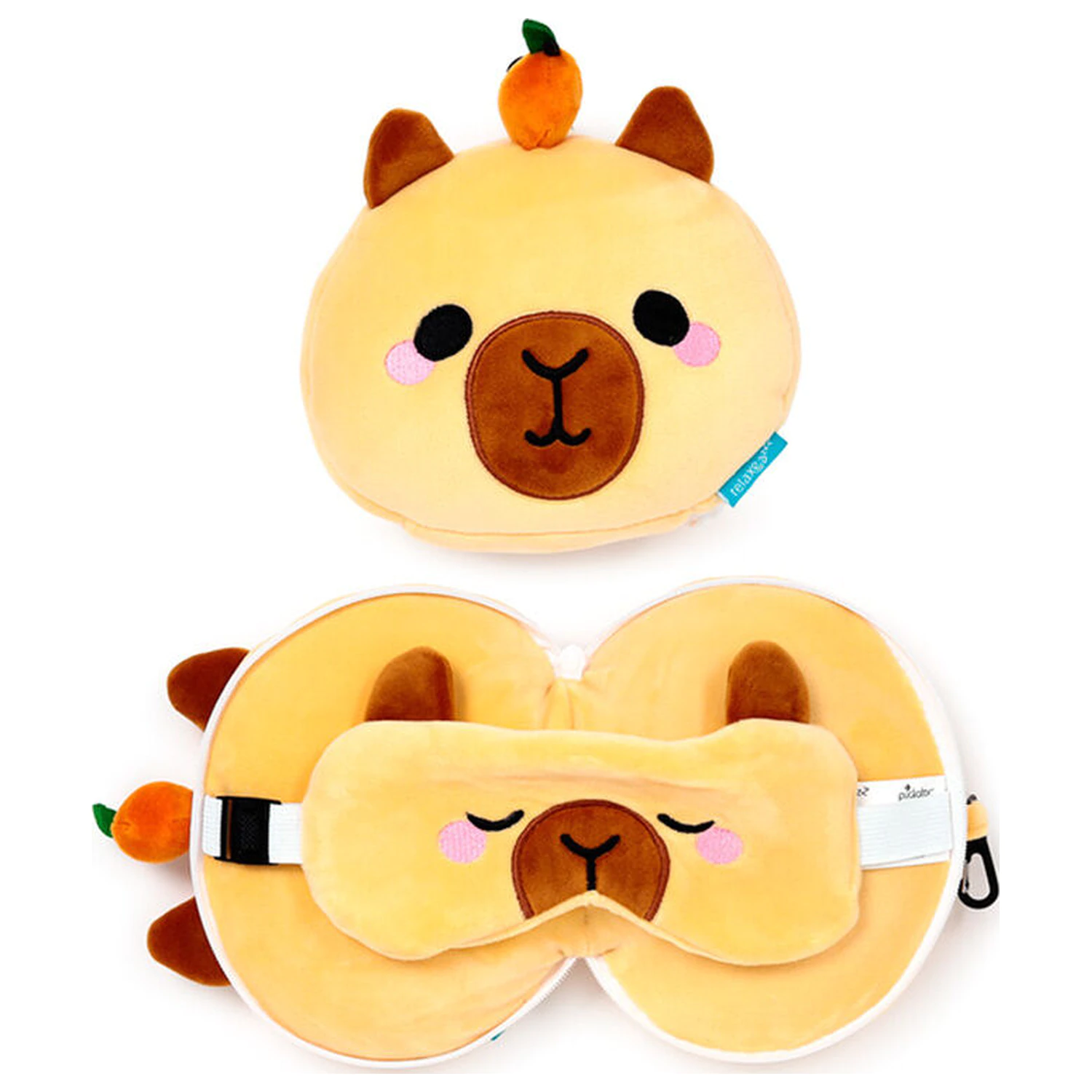 Capibara Duke Relaxeazzz potovalna blazina in maska za oči fotografija izdelka