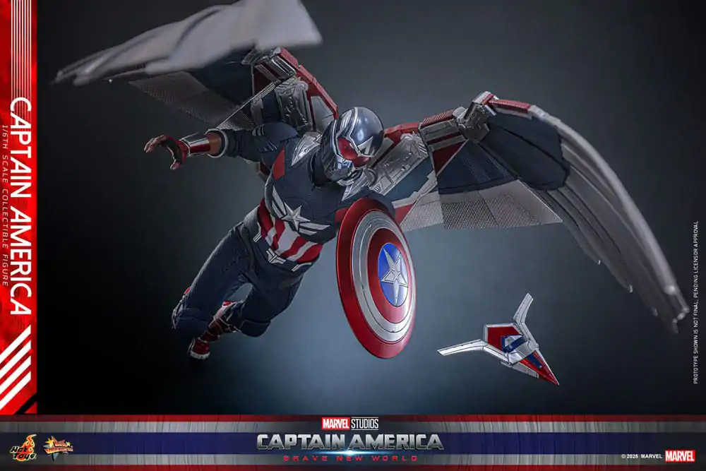 Captain America: Brave New World Movie Masterpiece akcijska figura 1/6 Captain America 30 cm fotografija izdelka