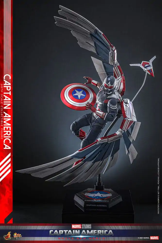 Captain America: Brave New World Movie Masterpiece akcijska figura 1/6 Captain America 30 cm fotografija izdelka