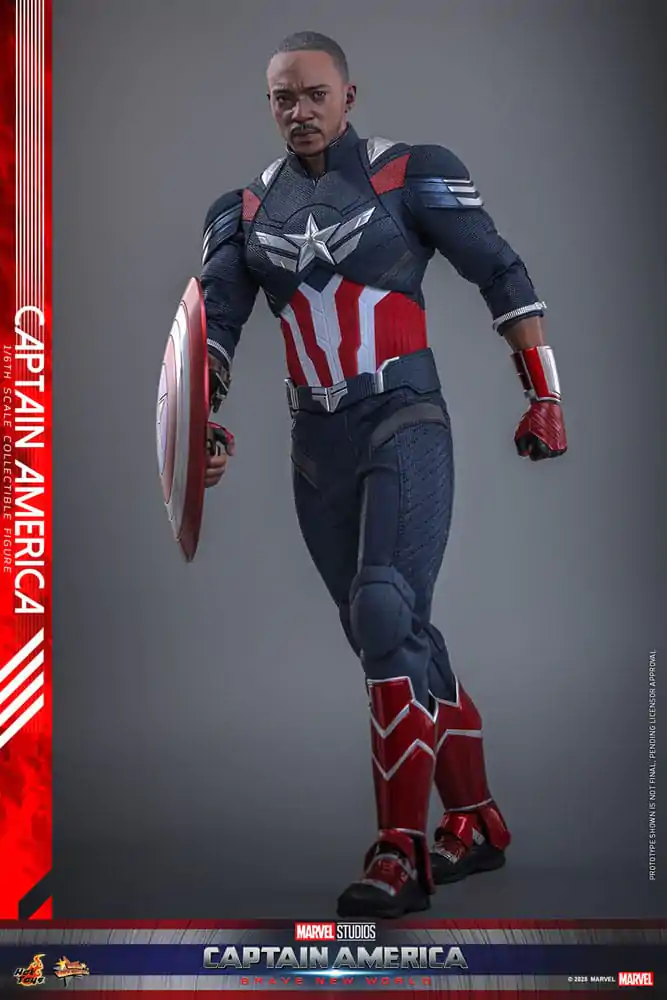 Captain America: Brave New World Movie Masterpiece akcijska figura 1/6 Captain America 30 cm fotografija izdelka