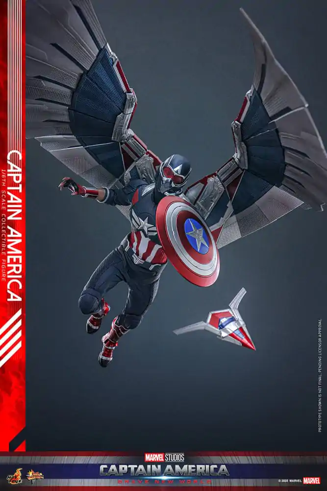 Captain America: Brave New World Movie Masterpiece akcijska figura 1/6 Captain America 30 cm fotografija izdelka