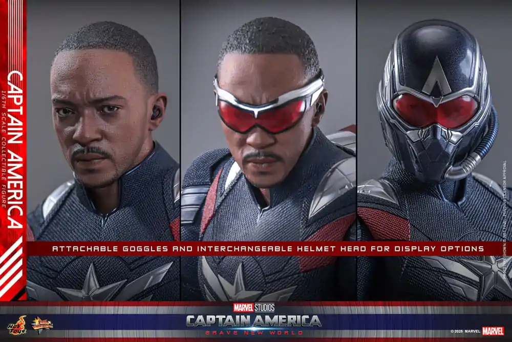 Captain America: Brave New World Movie Masterpiece akcijska figura 1/6 Captain America 30 cm fotografija izdelka