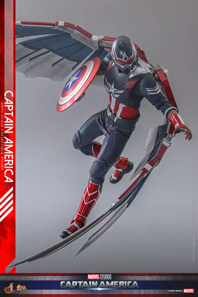 Captain America: Brave New World Movie Masterpiece akcijska figura 1/6 Captain America 30 cm fotografija izdelka