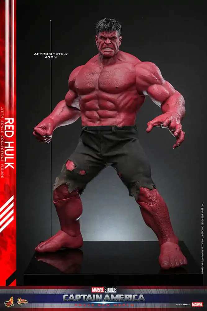 Captain America: Brave New World Movie Masterpiece akcijska figura 1/6 Red Hulk 47 cm fotografija izdelka