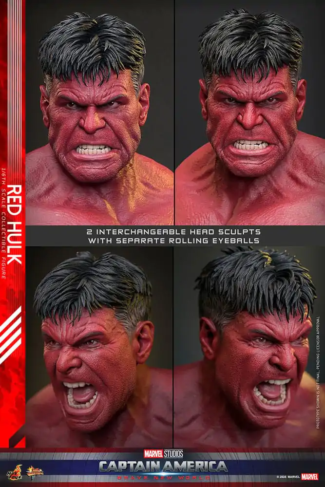 Captain America: Brave New World Movie Masterpiece akcijska figura 1/6 Red Hulk 47 cm fotografija izdelka