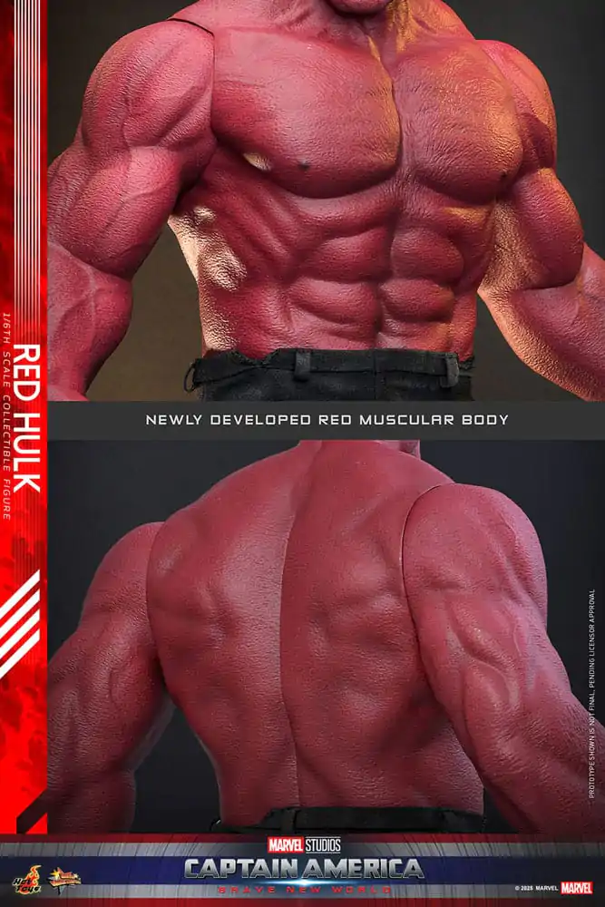 Captain America: Brave New World Movie Masterpiece akcijska figura 1/6 Red Hulk 47 cm fotografija izdelka