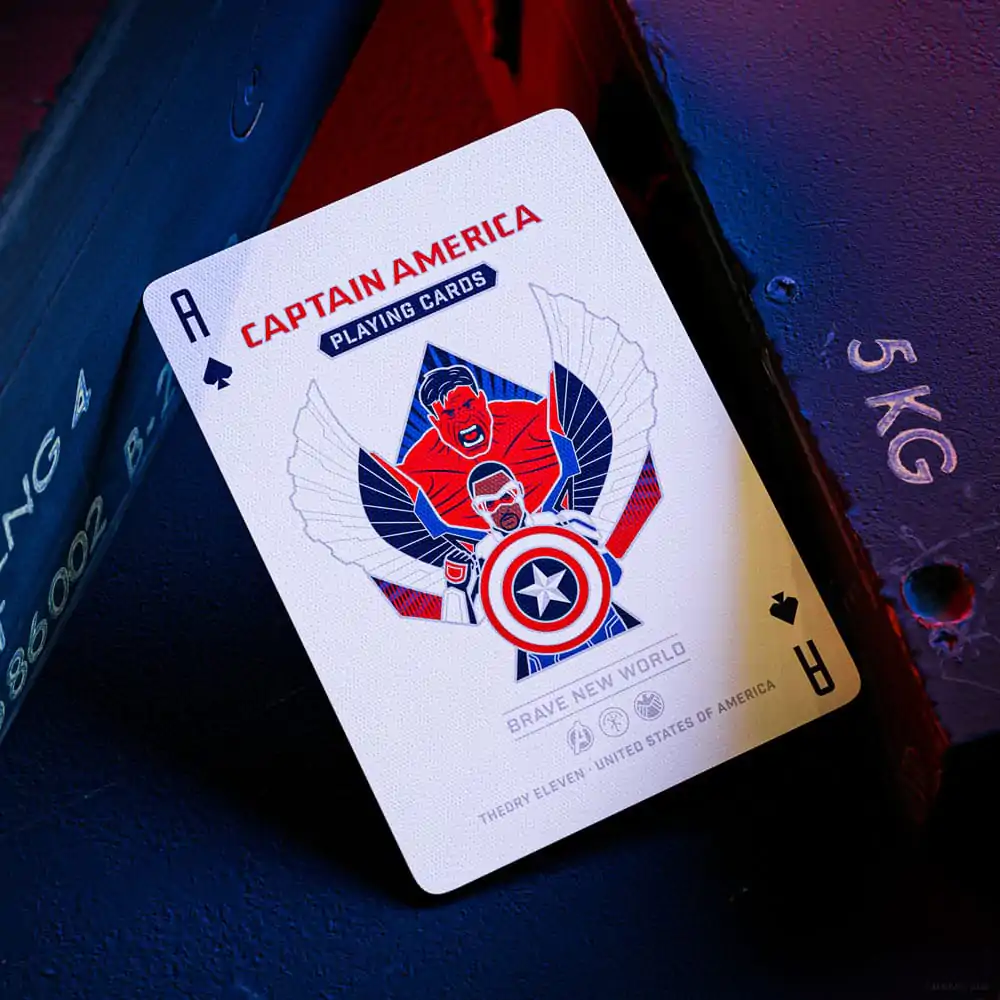 Captain America Igralne karte Domoljubni dizajn fotografija izdelka