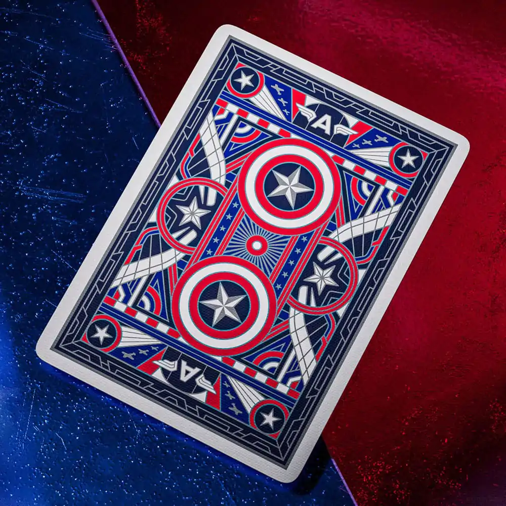 Captain America Igralne karte Domoljubni dizajn fotografija izdelka