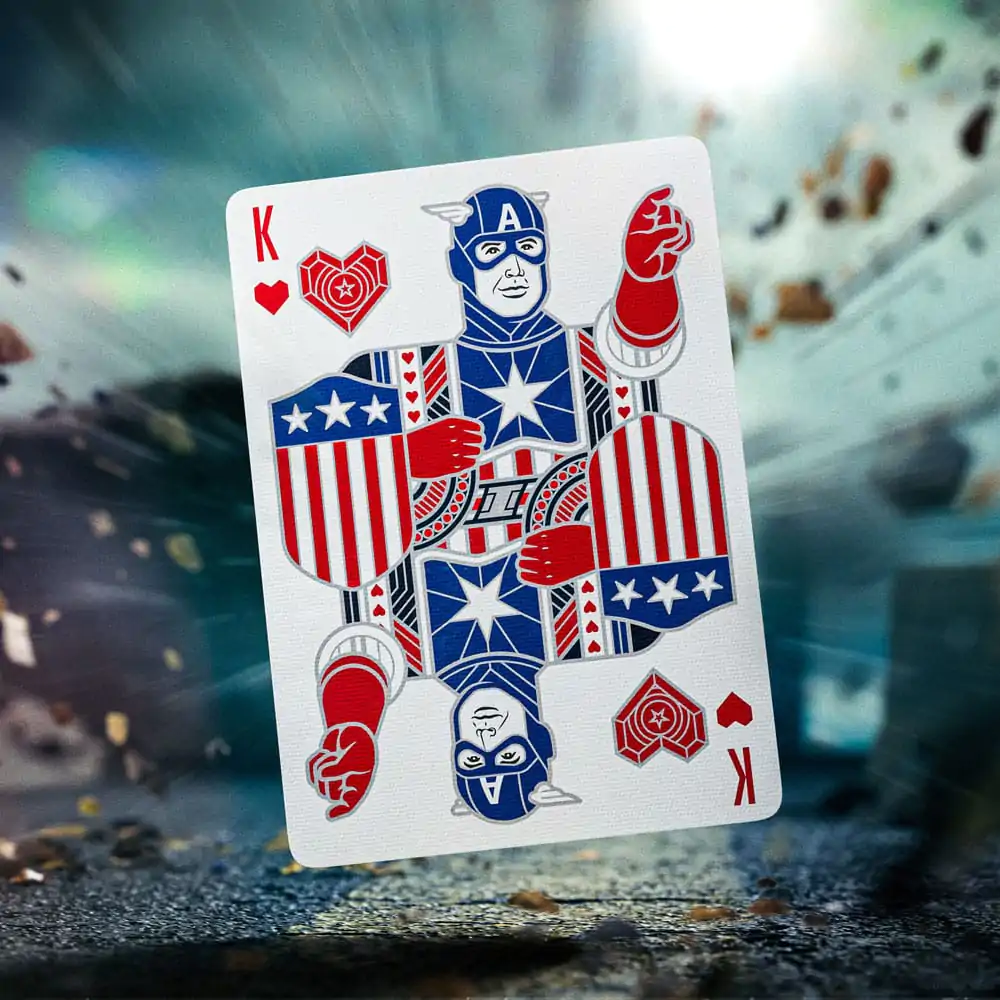 Captain America Igralne karte Domoljubni dizajn fotografija izdelka