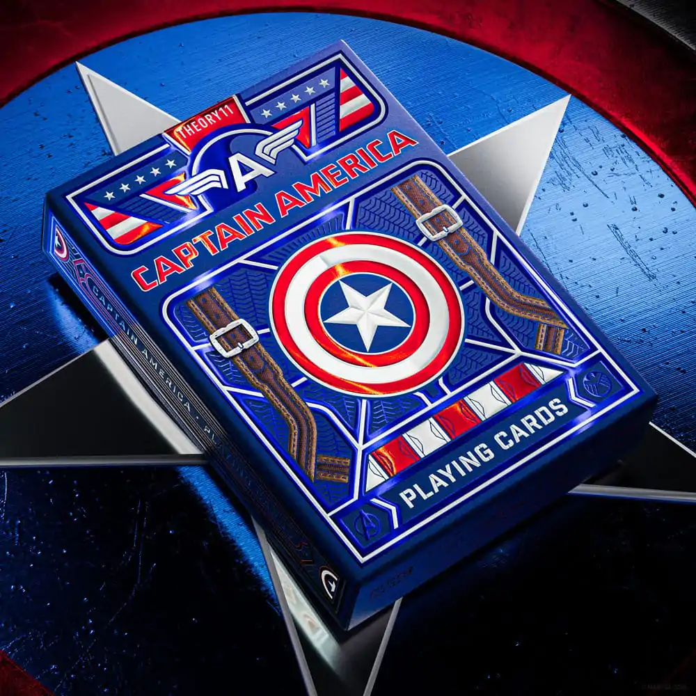 Captain America Igralne karte Domoljubni dizajn fotografija izdelka