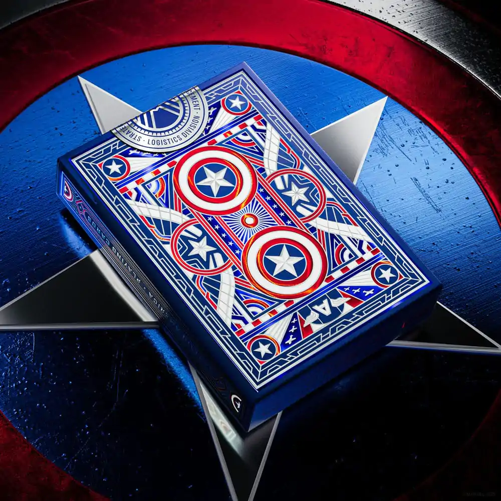 Captain America Igralne karte Domoljubni dizajn fotografija izdelka