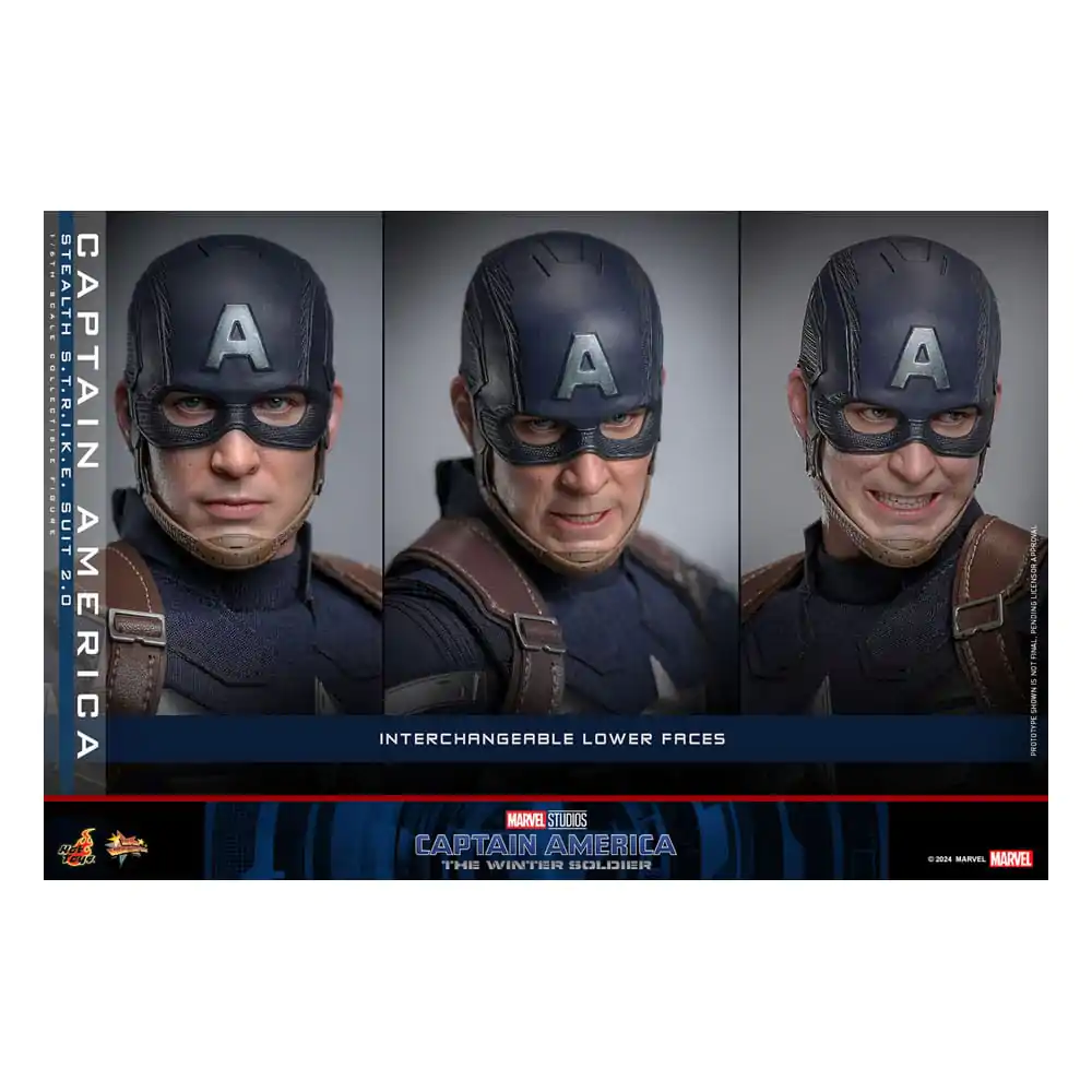 Captain America: The Winter Soldier Movie Masterpiece Akcijska figura 1/6 Captain America (Stealth S.T.R.I.K.E. Suit) 2.0 31 cm fotografija izdelka