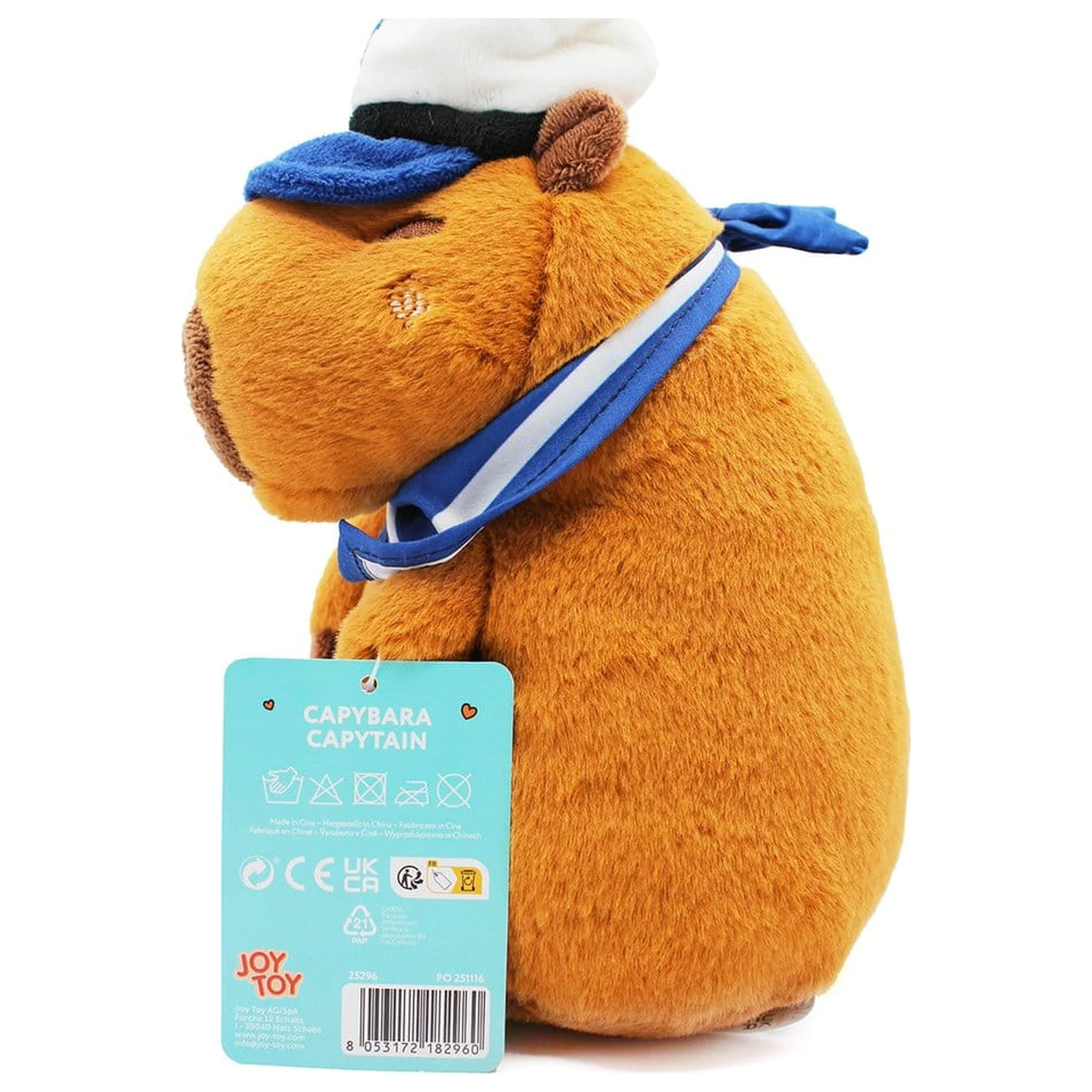 Plišasta figura Capybara Capy Captain 23 cm fotografija izdelka