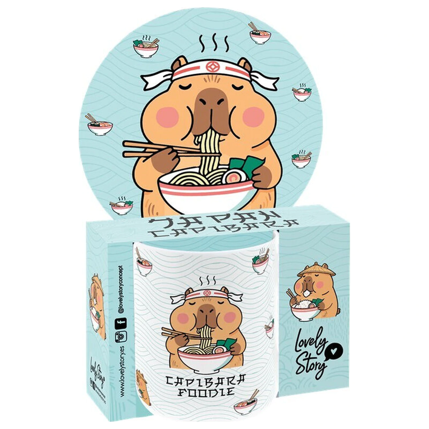 Capybara Foodie skodelica 330 ml fotografija izdelka